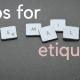 tips for email etquette