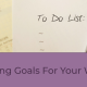 setting goals for your week