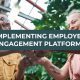Implementing an employee engagement platform
